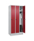 Spind Classic PLUS lichtgrau, rubinrot 080020-30 S10001, 3 Schließfächer 90,0 x 50,0 x 195,0 cm